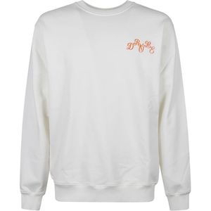Drole de Monsieur, Heren, Sweatshirts & Hoodies, Wit, Maat: L Katoen,