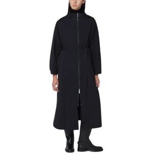 Herno, Dames, Mantels, Zwart, Maat: L Nylon,