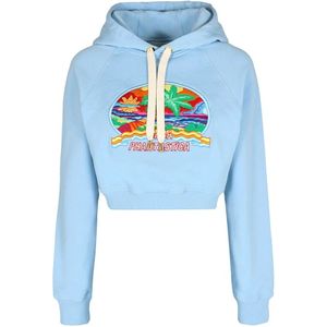 Casablanca, Dames, Sweatshirts & Hoodies, Blauw, Maat: L