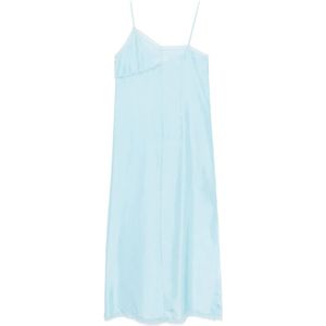 MM6 Maison Margiela, Dames, Jurken, Blauw, Maat: L Zijde,