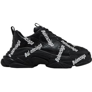 Balenciaga Triple S Sneakers Verhoog Je Stijl , Black , Heren , Maat: 44 EU