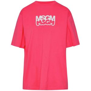 Msgm, Dames, Tops, Roze, Maat: M Katoen,