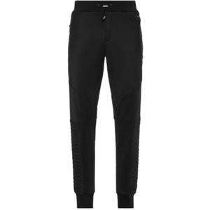 Philipp Plein, Heren, Broeken, Zwart, Maat: L Katoen,