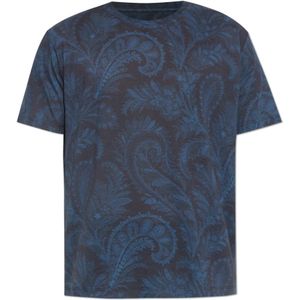 Etro, Heren, Tops, Blauw, Maat: L