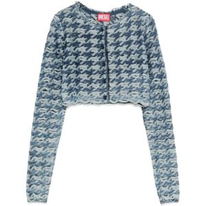 Diesel, Dames, Truien, Blauw, Maat: S Katoen,