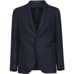 Tagliatore, Heren, Jassen, Blauw, Maat: L Wol,