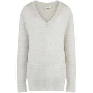 Isabel Marant, Dames, Truien, Grijs, Maat: 2XS Zijde,