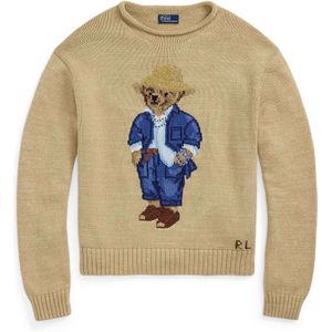 Polo Ralph Lauren - Gebreide Trui - Beige - 100% Katoen