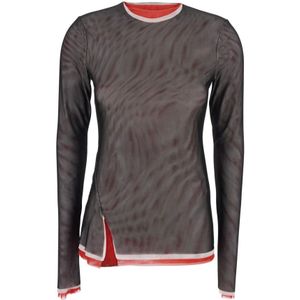 Msgm, Dames, Tops, Bruin, Maat: XS