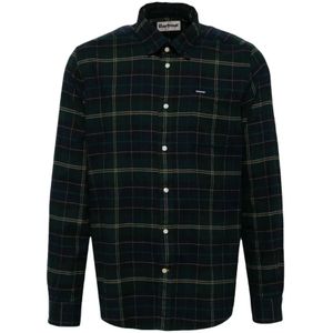 Barbour, Heren, Overhemden, Veelkleurig, Maat: S Leer,