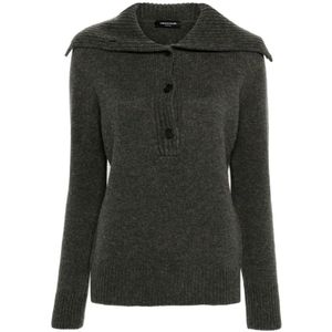 Fabiana Filippi, Dames, Truien, Grijs, Maat: M Wol,