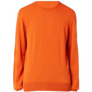 K-Way, Heren, Truien, Oranje, Maat: S