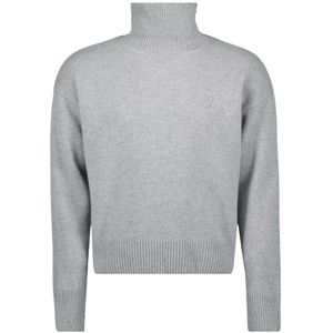 Ami Paris, Heren, Truien, Grijs, Maat: S Wol,