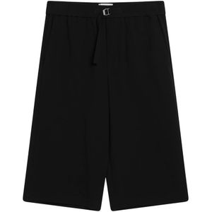 Ami Paris, Heren, Korte broeken, Zwart, Maat: S Katoen,