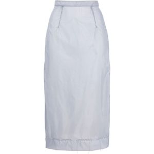 Maison Margiela, Dames, Rokken, Blauw, Maat: XS Chiffon,