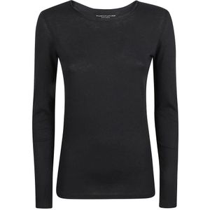 Majestic Filatures, Dames, Tops, Blauw, Maat: L Katoen,