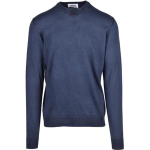 Alpha Studio, Heren, Truien, Blauw, Maat: S Katoen,