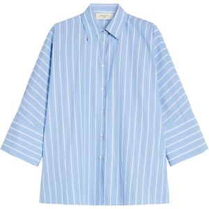 Weekend Max Mara - Katoenen Popeline Overhemd - Blauw - Dames