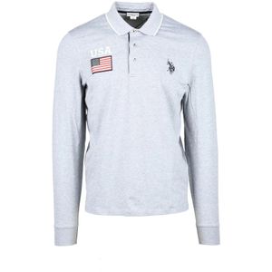 U.s. Polo Assn., Heren, Tops, Grijs, Maat: L Katoen,