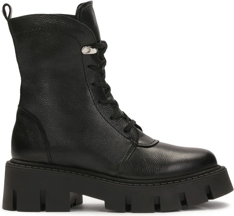 Kazar - Knielaarzen - Zwart - Leer