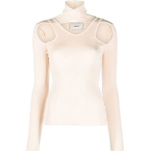 Coperni, Dames, Truien, Beige, Maat: L Viscose,