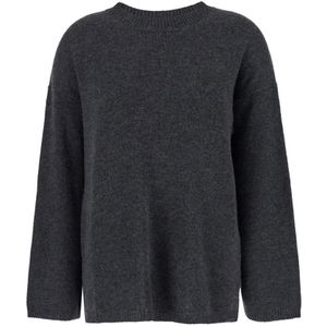 Allude, Dames, Truien, Grijs, Maat: S Kasjmier,