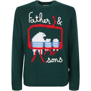 MC2 Saint Barth, Heren, Truien, Groen, Maat: M Wol,