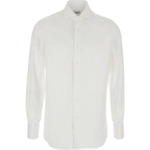 Alessandro Gherardi, Heren, Overhemden, Wit, Maat: 2XL Katoen,