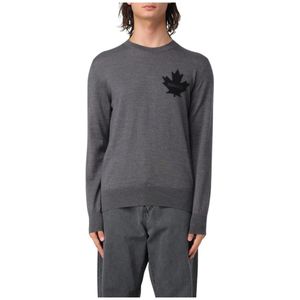 Dsquared2, Heren, Truien, Bruin, Maat: XL