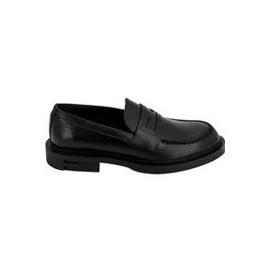 Fendi Zwarte Loafer Schoenen met Baguette Motief , Black , Heren , Maat: 41 EU