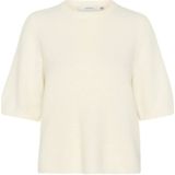 Gestuz - Alphagz Ss Tee - Gebreide Trui - Beige - Gemaakt van Alpaca, Wol, Polyester en Elastaan