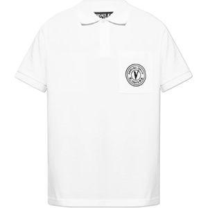 Versace Jeans Couture - Polo met Logo - Wit - Katoen