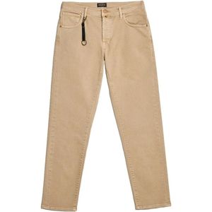 Incotex, Heren, Broeken, Beige, Maat: W35 Katoen,