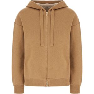 Max Mara, Dames, Sweatshirts & Hoodies, Beige, Maat: XS Wol,