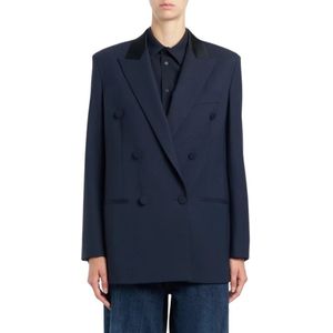 Dondup, Dames, Jassen, Blauw, Maat: S Gabardine,