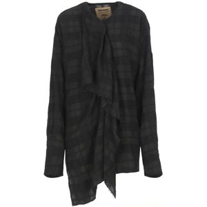 UMA Wang, Dames, Blouses & Shirts, Zwart, Maat: M Wol,