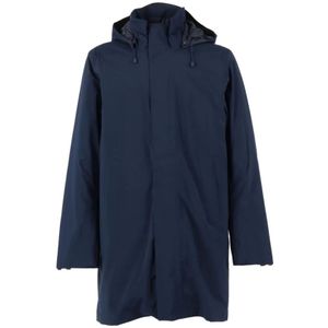 K-Way, Heren, Mantels, Blauw, Maat: L Leer,