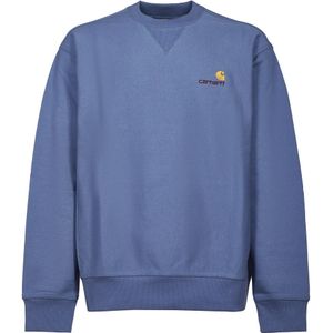 Carhartt Wip, Heren, Sweatshirts & Hoodies, Blauw, Maat: XS Katoen,
