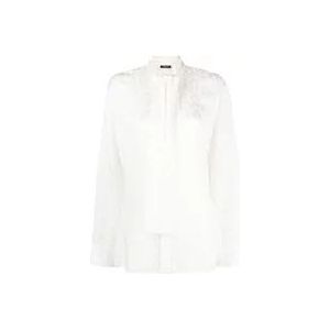 Versace Witte Overal Print Shirt met Medusa Hardware , White , Dames , Maat: M