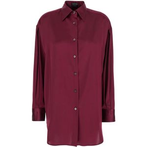 Tom Ford - Blouse - Pruimkleur - Zijde