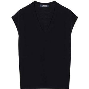 Max Mara, Dames, Truien, Blauw, Maat: L