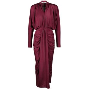 Nineminutes, Dames, Jurken, Rood, Maat: XS Poliester,