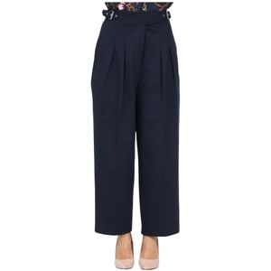 Ralph Lauren, Dames, Broeken, Blauw, Maat: M Nylon,