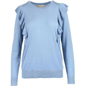 Michael Kors, Dames, Truien, Blauw, Maat: L