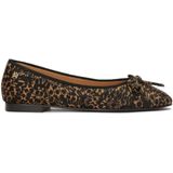 Kazar - Natuurlijke Haar Ballerina's - Bruin - Dames - Leer