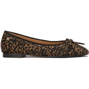 Kazar - Natuurlijke Haar Ballerina's - Bruin - Dames - Leer