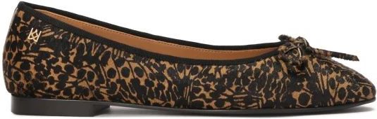 Kazar - Natuurlijke Haar Ballerina's - Bruin - Dames - Leer