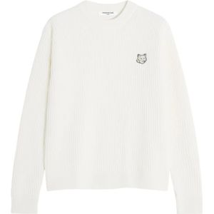 Maison Kitsuné, Heren, Truien, Beige, Maat: M Wol,