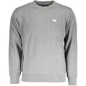 La Martina - Chique Katoenen Sweatshirt - Grijs - Ronde Hals - Lange Mouwen