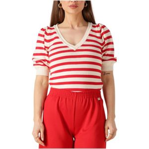 Pom Amsterdam, Dames, Truien, Veelkleurig, Maat: XS Katoen,